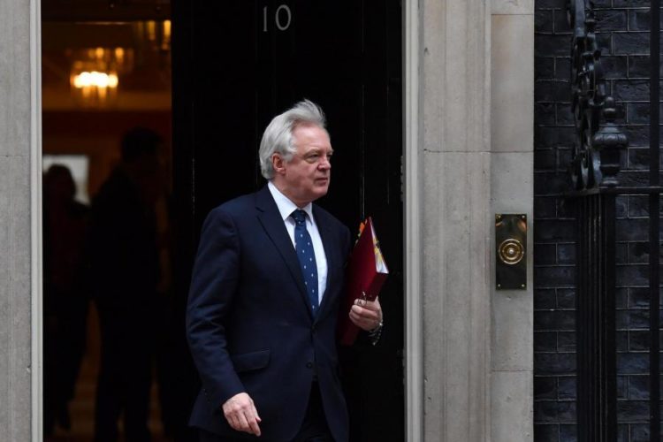 Ο βρετανός David Davis, γραμματέας του κράτους για το Brexit 