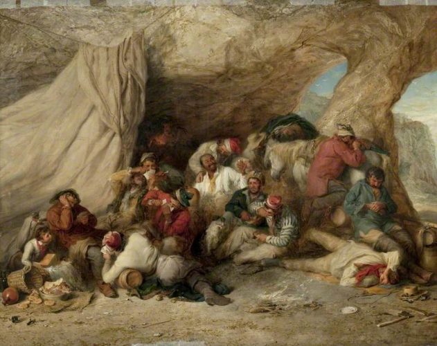  ''The Smugglers' Cave'' -  Henry Perlee Parker