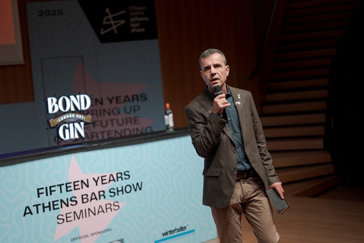 Ο Σπύρος Πατσιαλός στο Athens Bar Show.
Φωτογραφία: Βαγγέλης Πατσιαλός